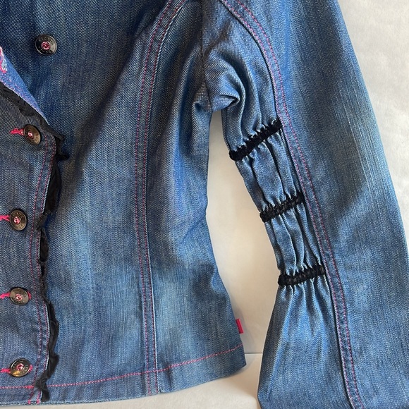 Escada Girls Denim Skirt and Jacket Set Size 10 - Picture 8 of 11